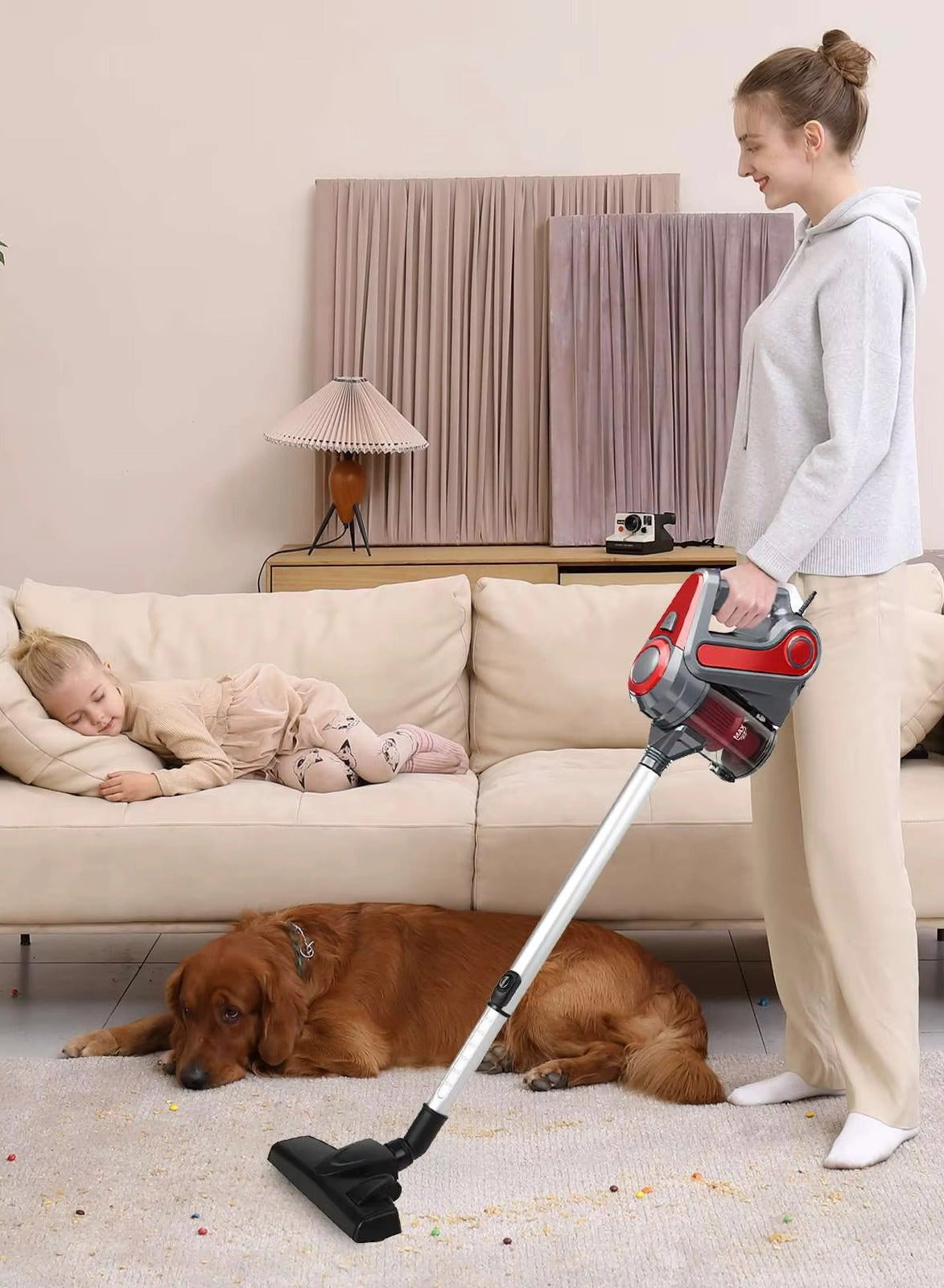 Vacuum Cleaner - 600 W 18000Pa 0.5L