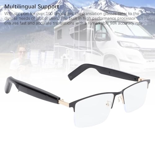 AI Translator Glasses - Bluetooth V5.4 100+ Languages