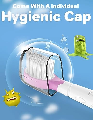 Kids Toothbrush Replacement Heads - Philips Sonicare Compatible Over 7 Years 8 Pack