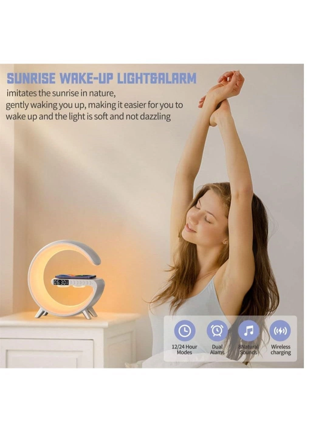 Wireless Charger Atmosphere Lamp - Mood Lighting RGB Color Changing