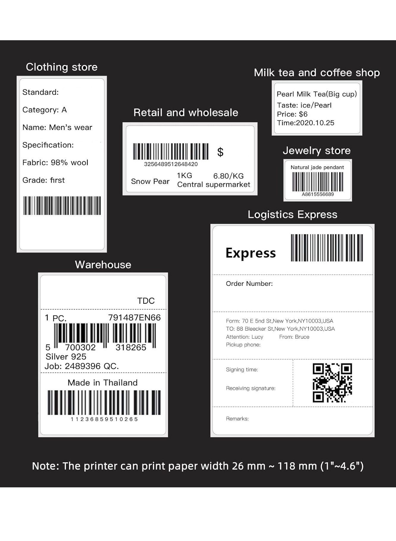 wireless thermal printer - 110mm