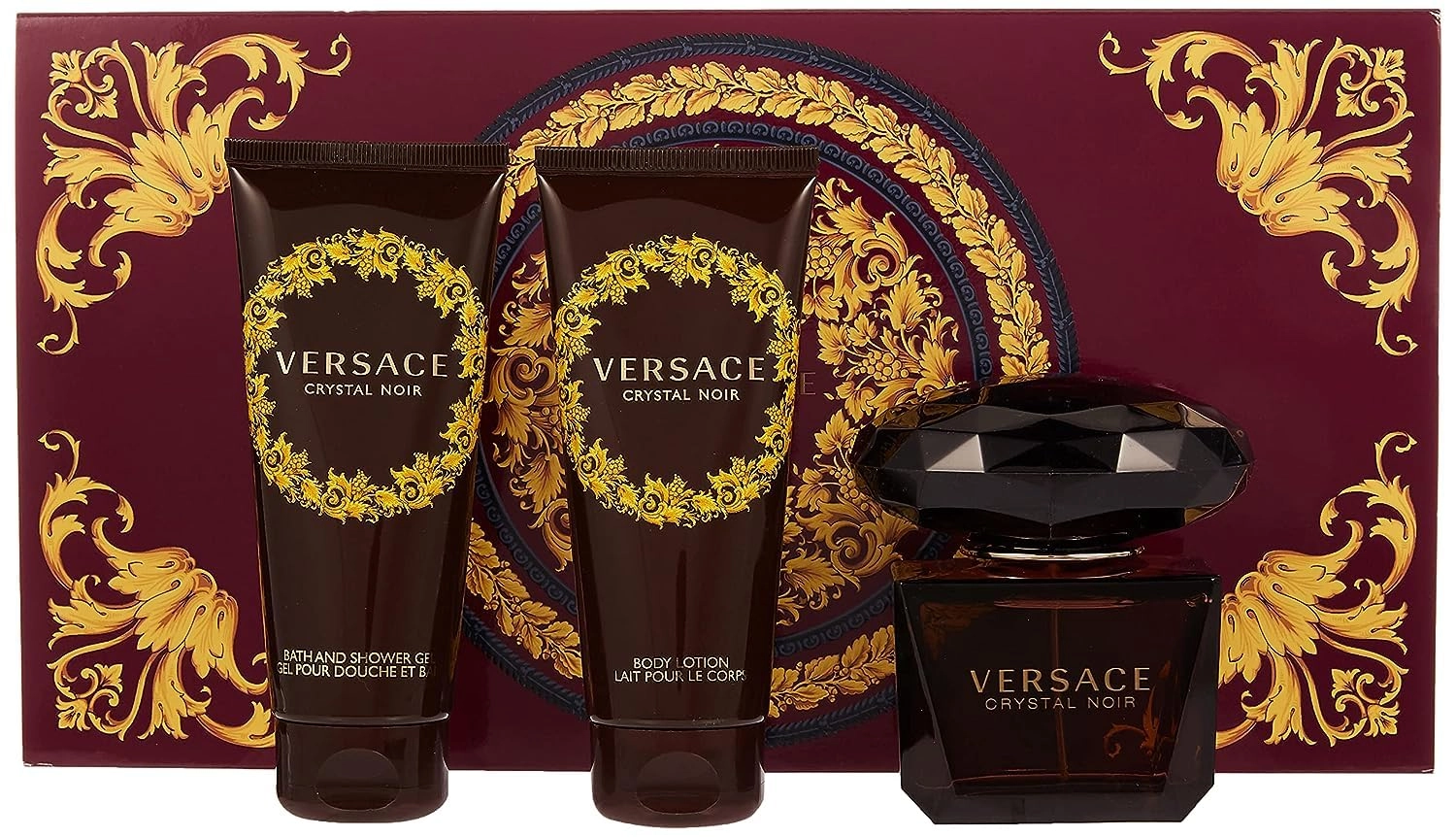 CRYSTAL NOIR EDT - 90 Milliliters Gift Set