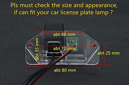 HD Color CCD Waterproof Vehicle Car Rear View Backup Camera - 6M video cable 628 x 586 Pixels