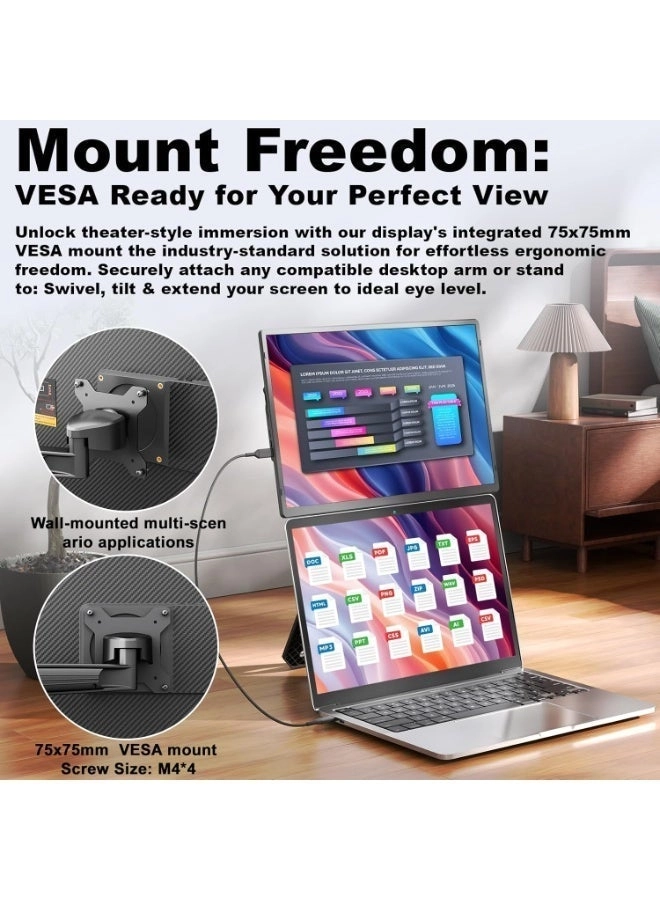 Portable Laptop Monitor Extender - V2-N2 16.1 Inches 1920 x 1200