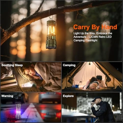 YM-A19-001 Flashlight - Green Aluminum Battery Powered