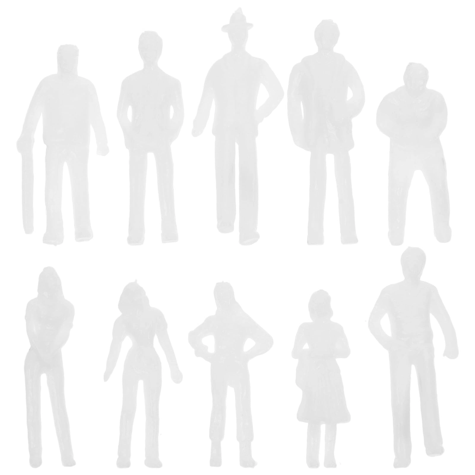 BESTonZON Miniature People Figures - 50pcs 175 scale