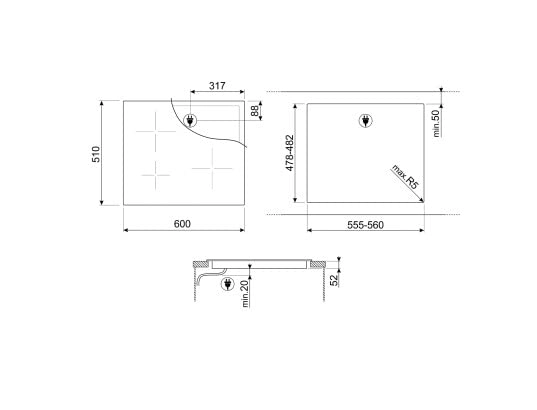 Universale SI2641D Induction hob