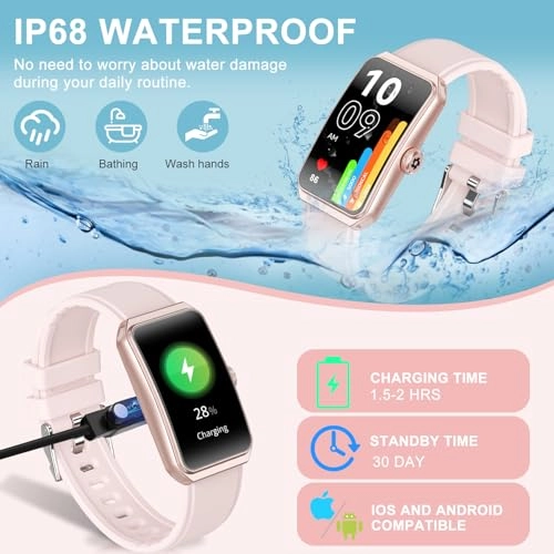 Fitness Tracker - 1.47" Display 24/7 Heart Rate Blood Oxygen