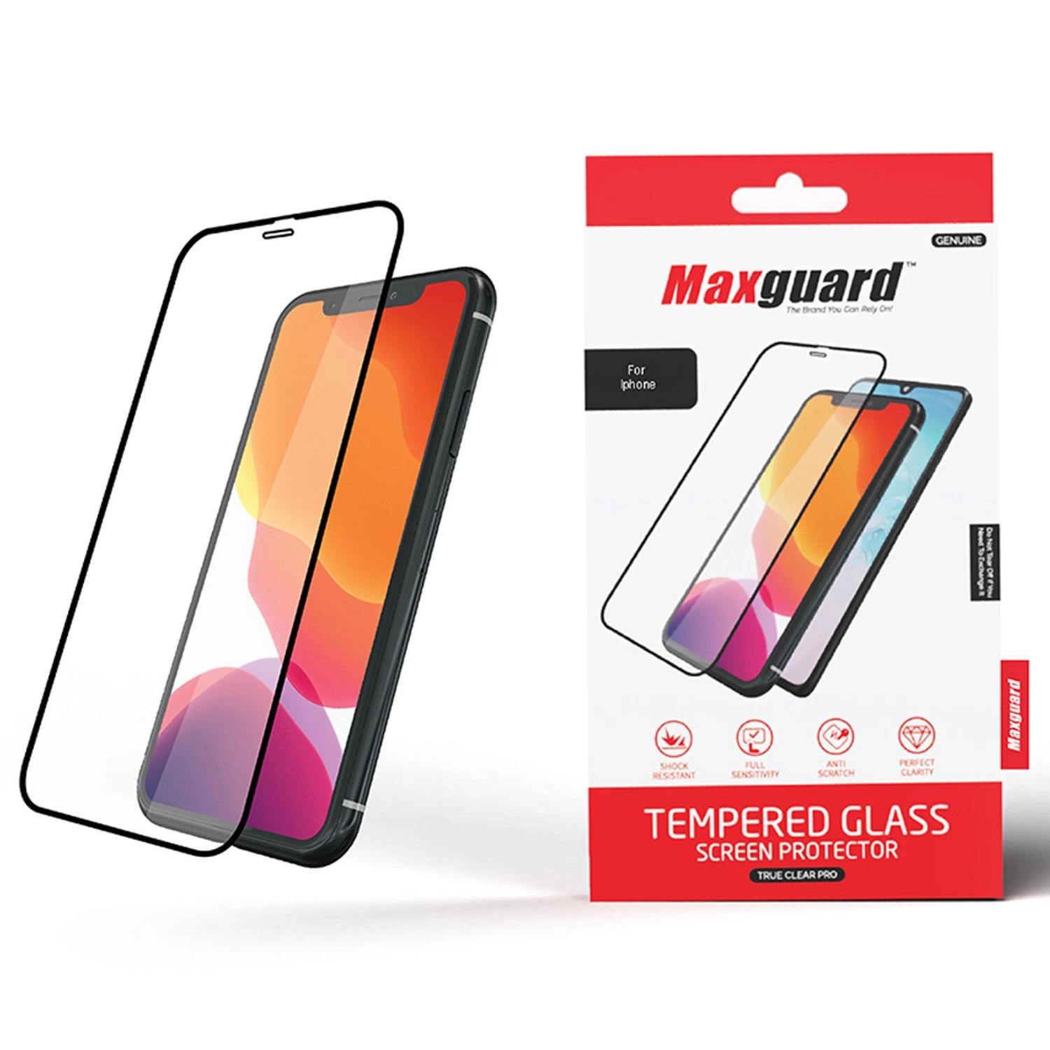 Clear Screen Protector + Back Protector for iPhone 15 Pro Max