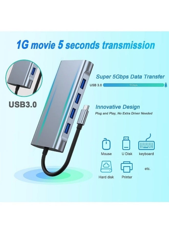 USB-C Hub Adapter - 4K HDMI PD Fast Charge