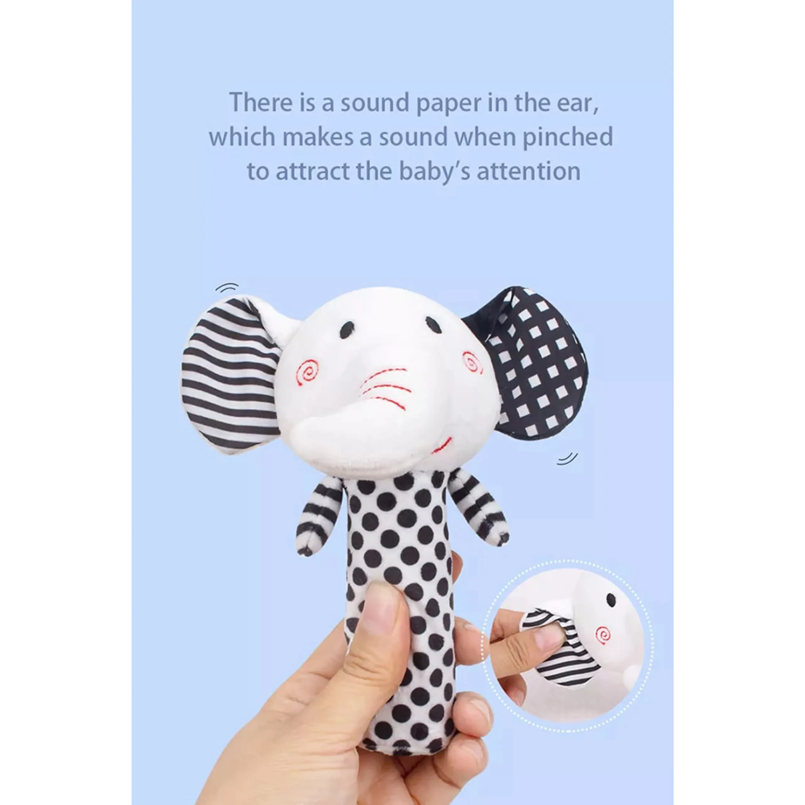 Elephant - 3 months+ soft plush