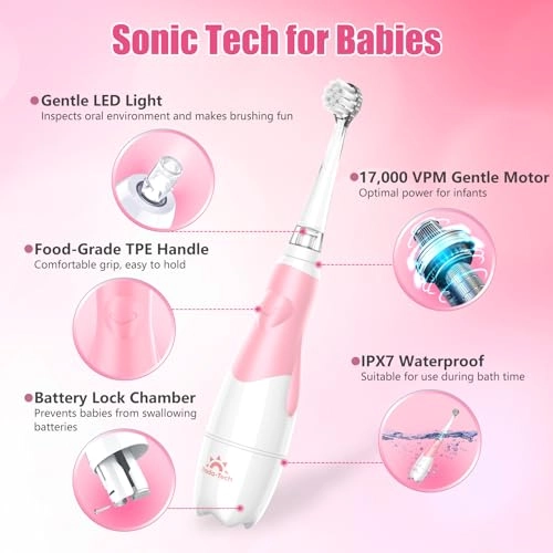 Baby Toothbrush - Sonic Pink 1 Count