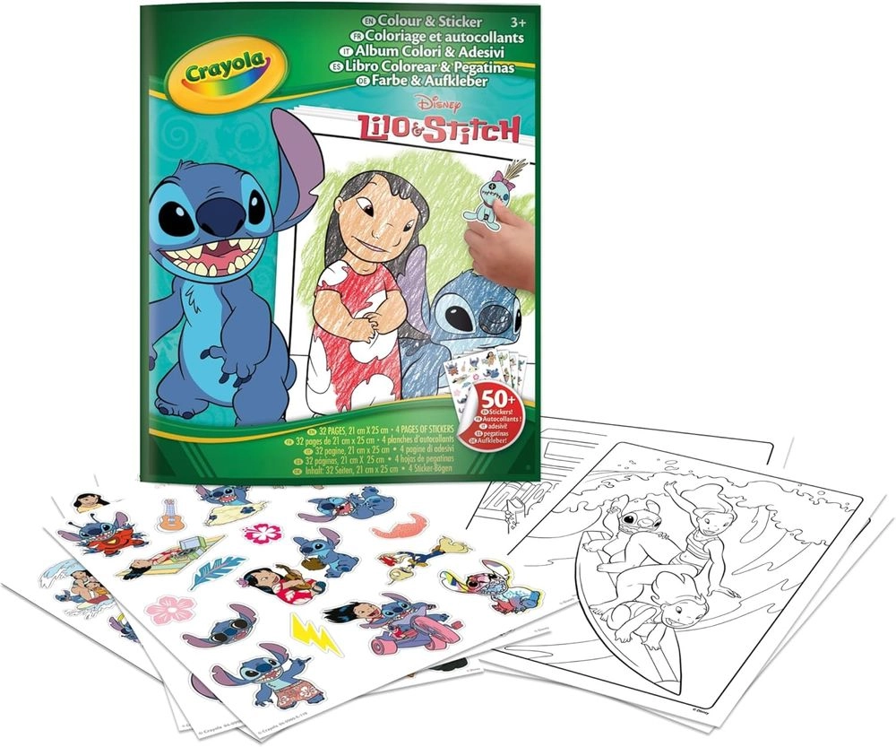 Crayola Lilo & Stitch Activity Sticker Book 32 pages 4 pcs