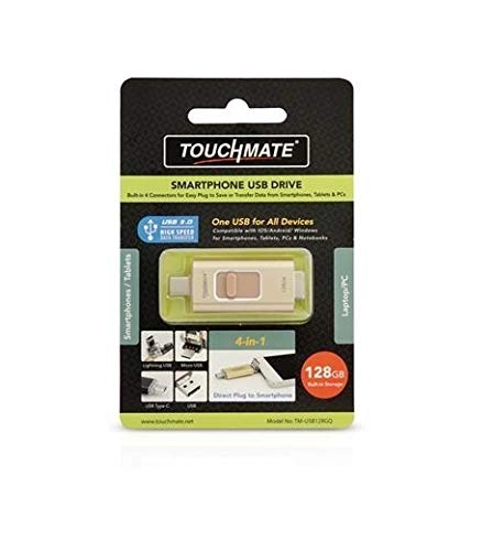 4 in 1 USB Flash Drive - Lightning Micro-USB Type-C 128 GB