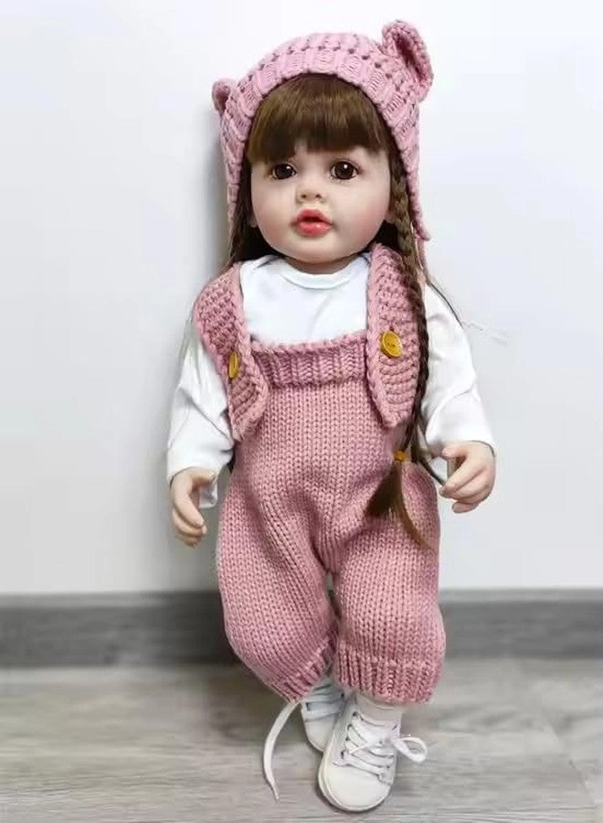 Reborn Baby Doll - 22 Inch Silicone Body Long Hairs