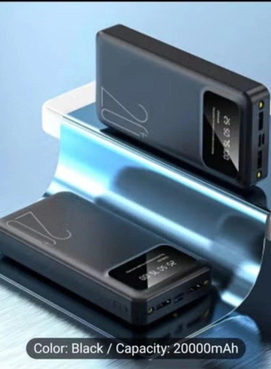 Mini Portable Power Bank - 20000 mAh Fast-Charging 2.0