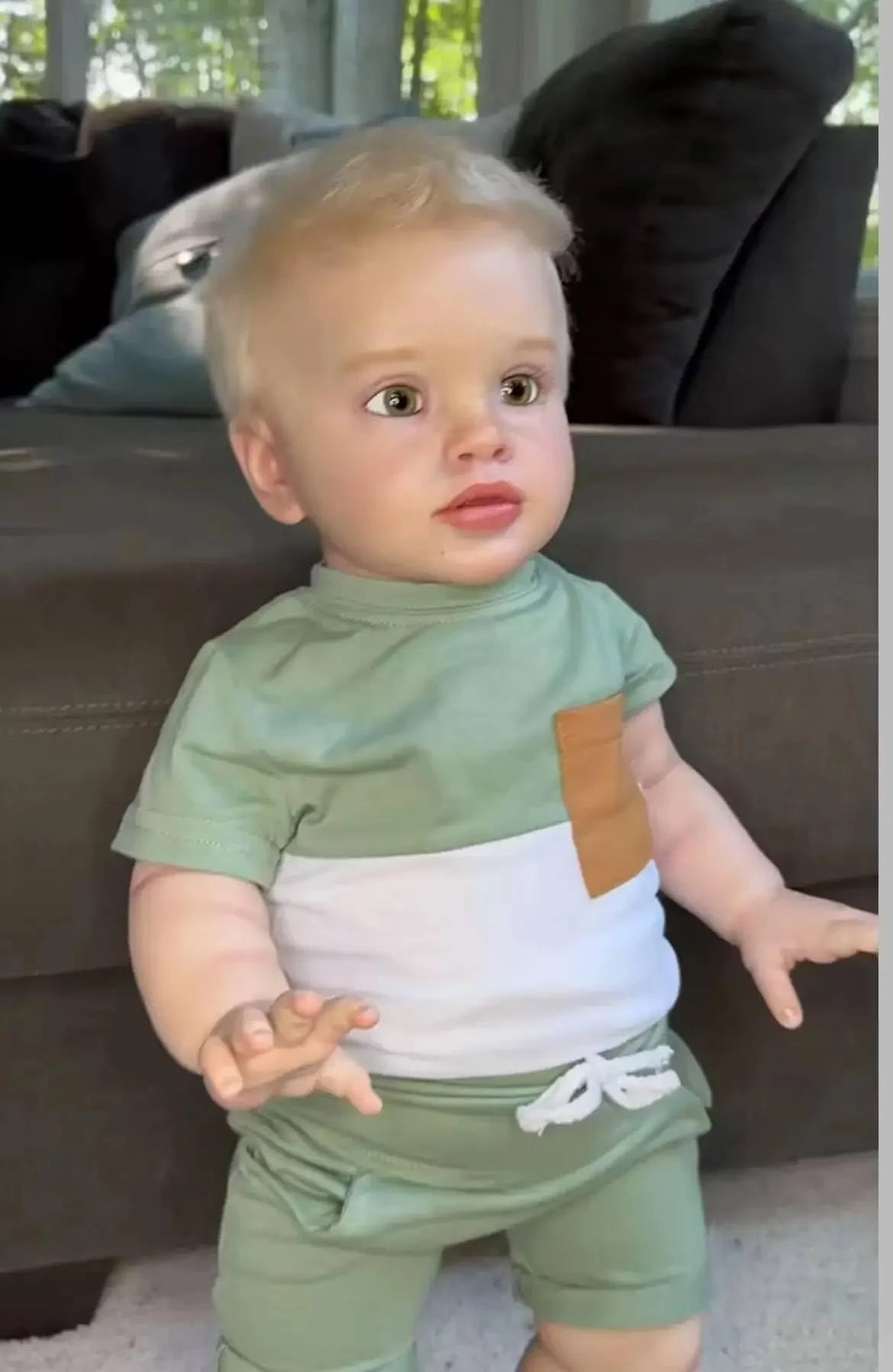 Pippa Reborn Baby Doll - 26 inch Cotton Vinyl Hand-rooted Curly Hair Ages 3+