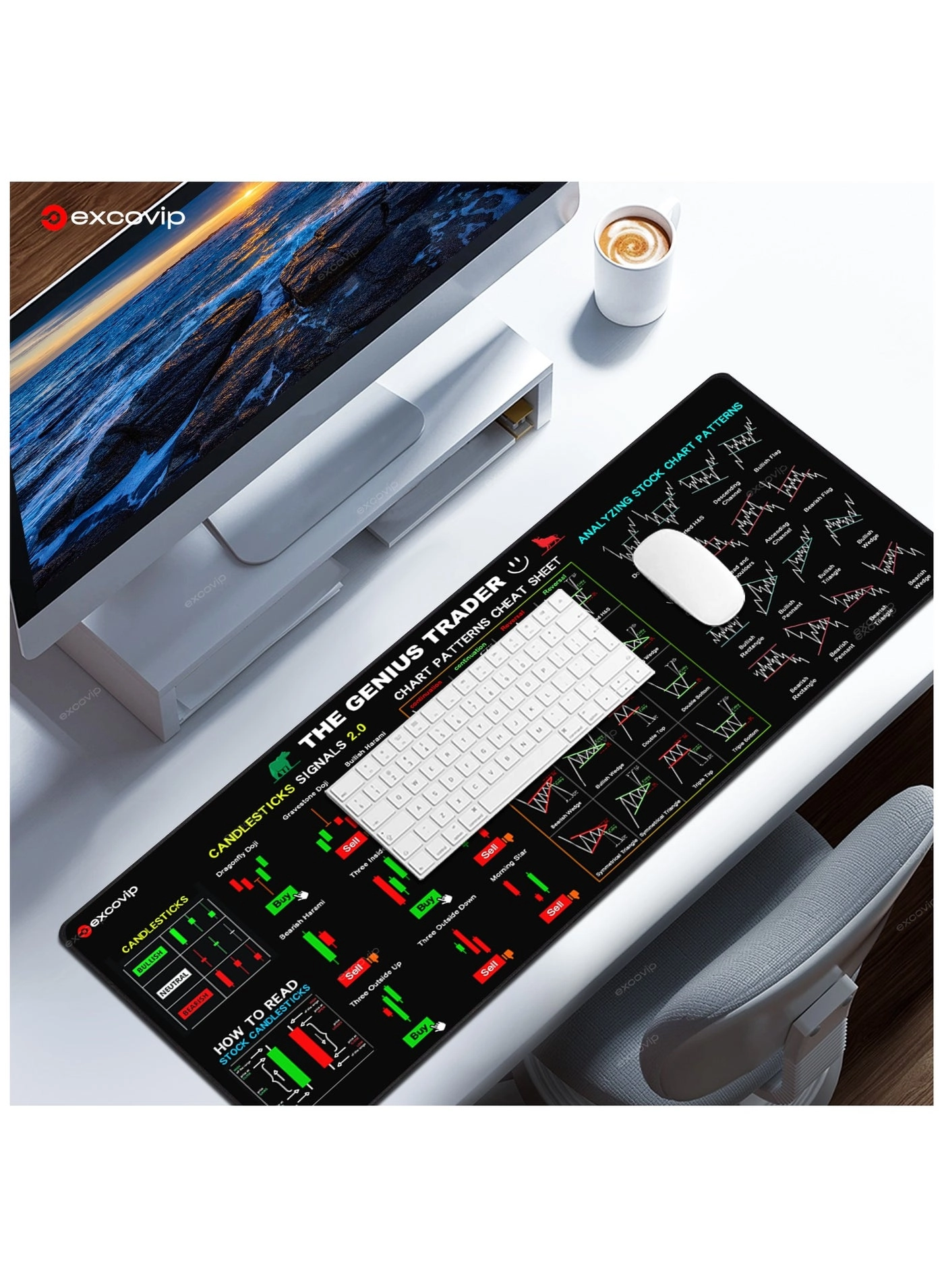 XL Gaming Mouse Pad - 80x30 cm