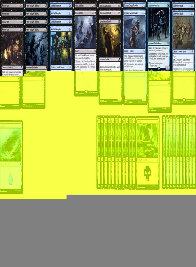 Magic The Gathering: Elite Dimir Zombie Exploit Deck - Blue Black Modern Legal 60 Card