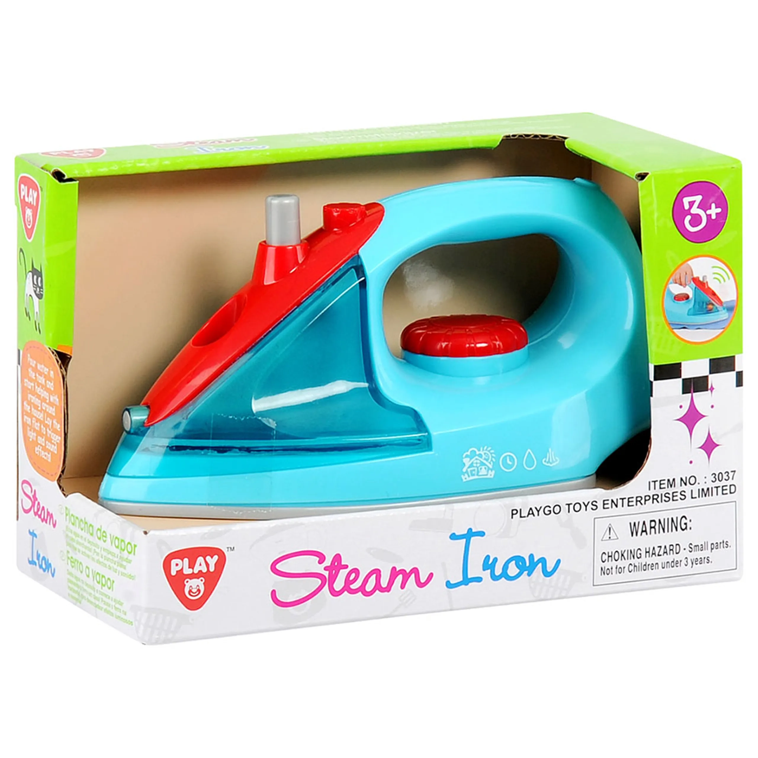Steam Iron - Battery Operated Realistic Sounds (KZ-3037)