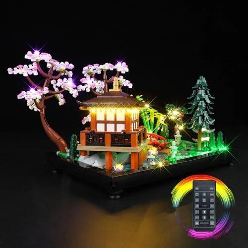 LED Lighting Kit for Lego Icons Tranquil Garden - Remote Control Version Compatible with 10315