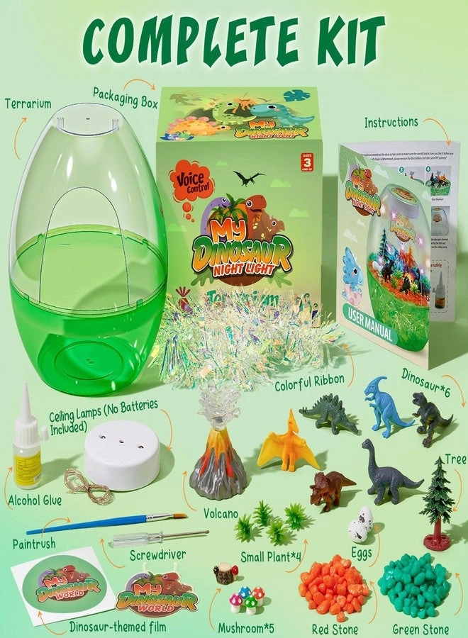 Light-Up Dinosaur Terrarium Kit - 4+ years