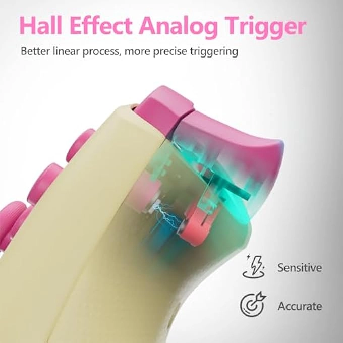 PC Wireless Controller - YELLOW Nintendo Switch/Lite/OLED Steam Luna Laptop iPad macOS iOS Android