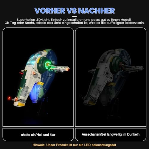 LED Lighting Set for LEGO 75409 Jango Fett's Firespray Class Starship