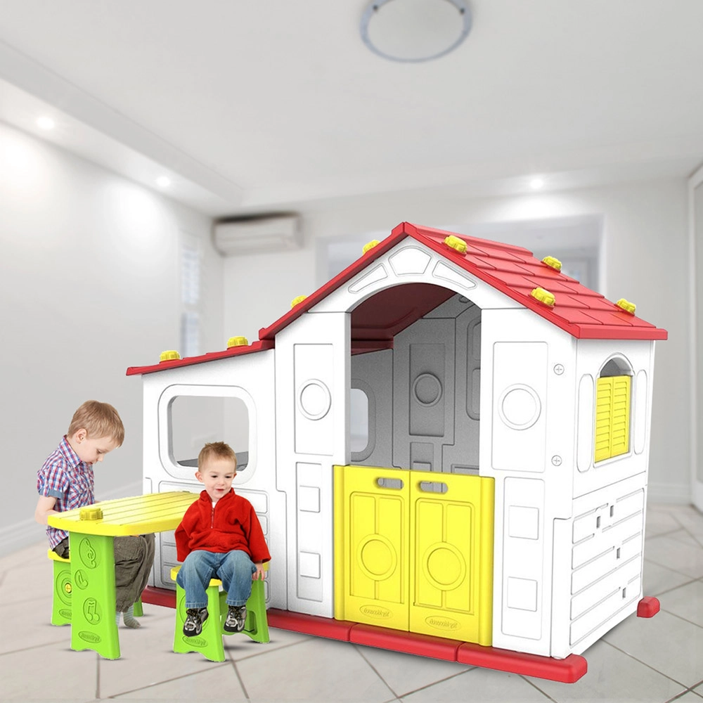 Sun N Shine Big Playhouse - Slide Swing Basketball Ring