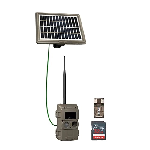 CuddeLink Wireless Camera - 3rd Gen Sensor + PW-3600 Solar Power Bank + 32GB Memory Card - 100MB/s + High Speed Card Reader