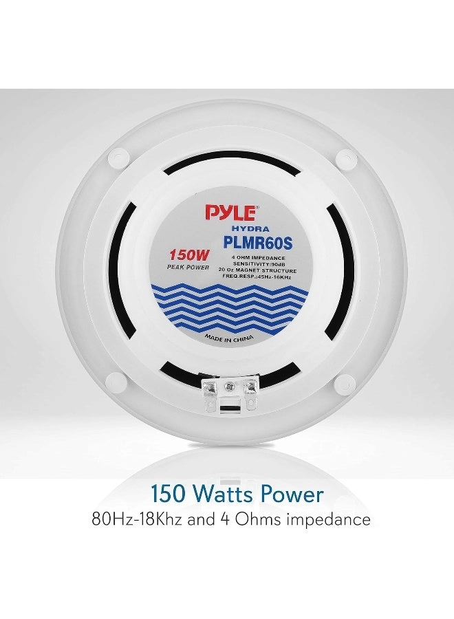 Dual Marine Speakers - 6.5 Inch 120 Watt