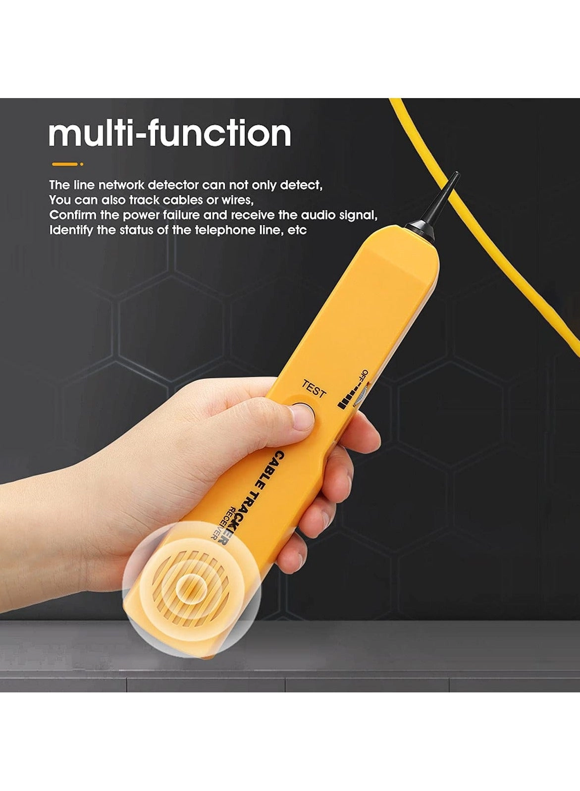 Electrical Wire Tracer Circuit Tester - Clips & RJ11 Plug