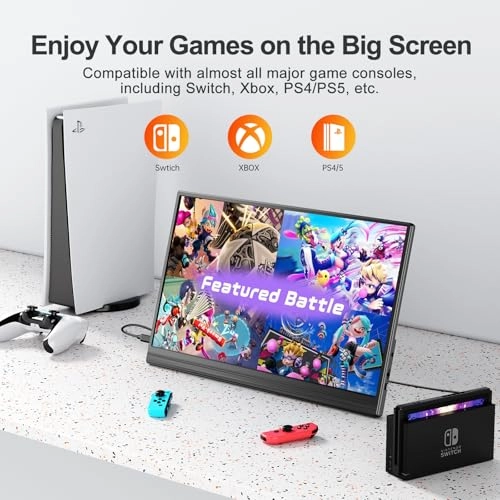 Portable Monitor - FHD 1080P 15.6 Inches