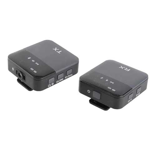 Omnidirectional Wireless Lavalier Microphone System - 2 Transmitters 2.4G