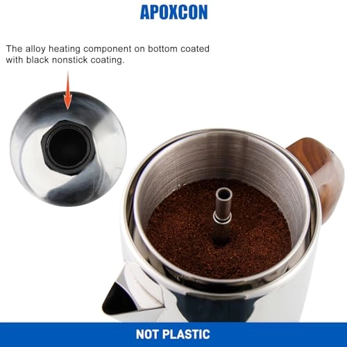 Electric Coffee Percolator - 6 Cups Keep Warm Cordless Serve