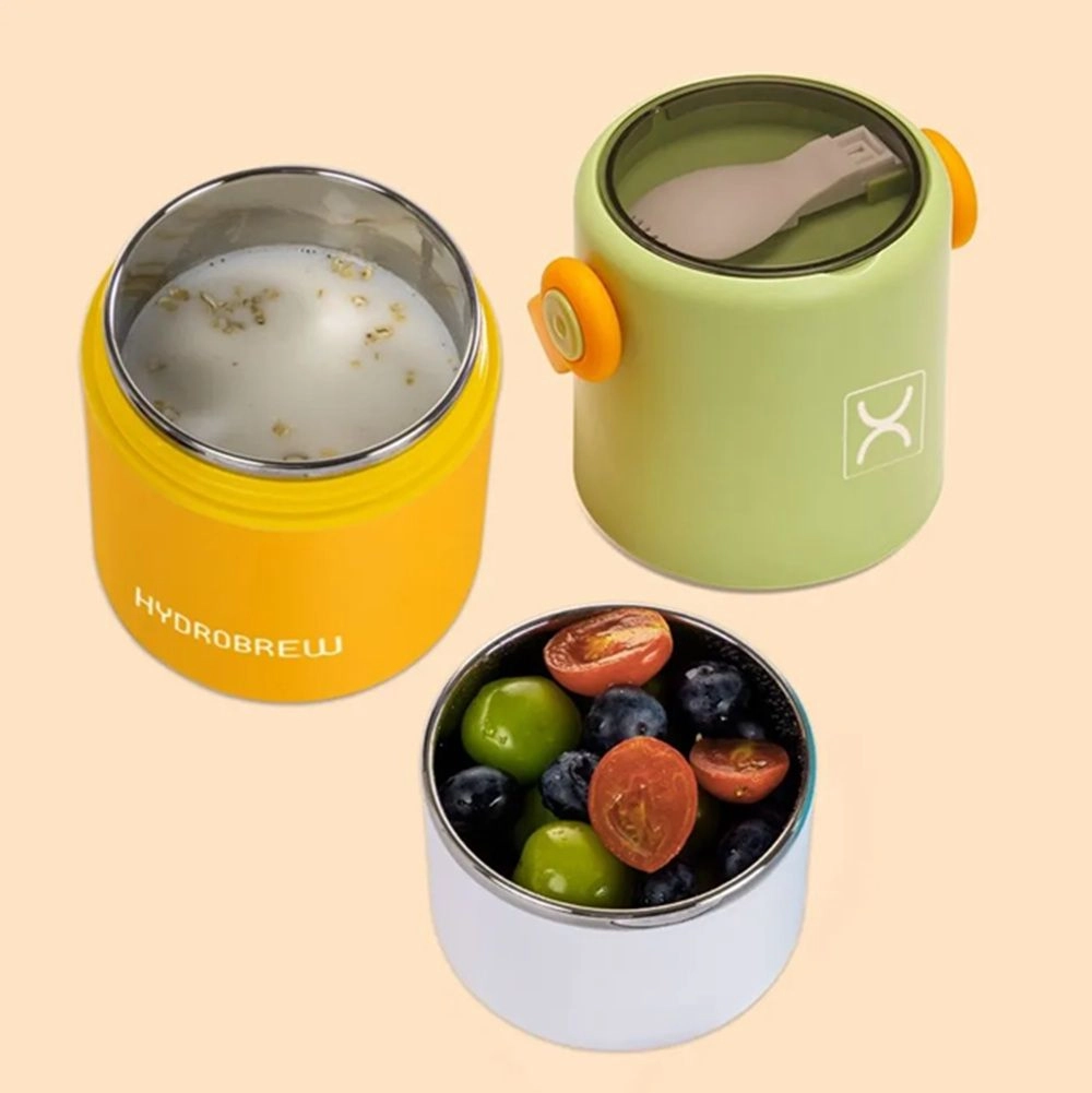 Double Decker SS Lunch Box - Sage And Amber 0.82L