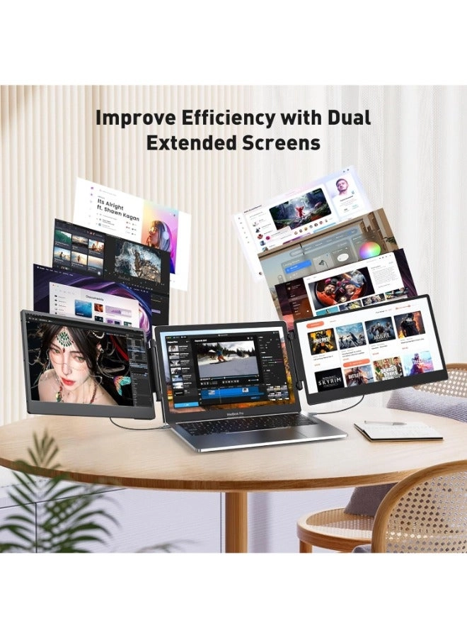S3 Triple Laptop Monitor Extender - A2-S3 14" 1080P FHD IPS