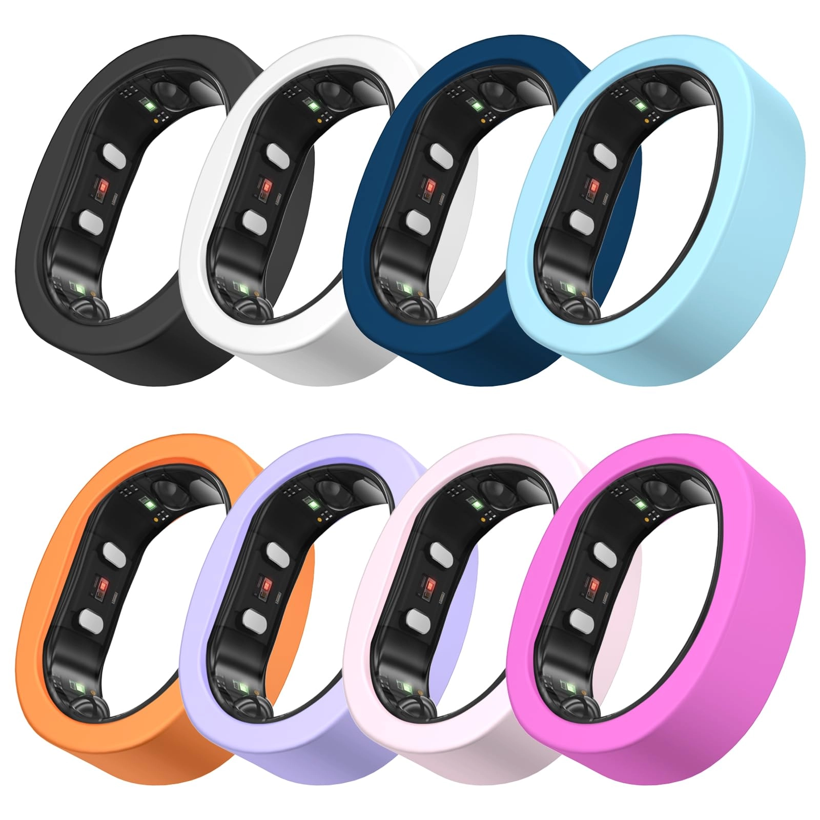 Wacanc Silicone Cover for Ringconn Gen 2 - 8 Pack S(6/7/8) Anti-Scratch