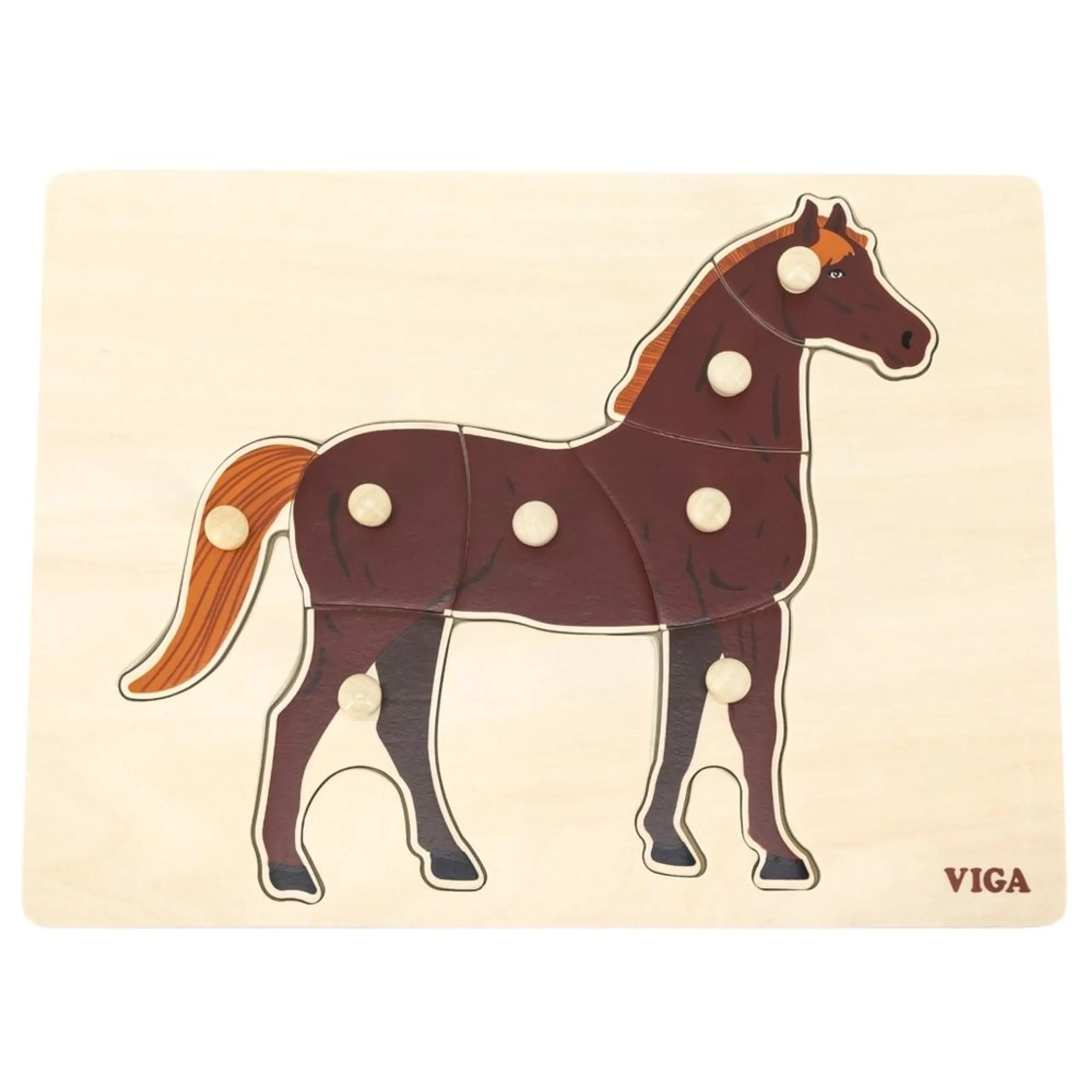 Montessori Puzzle Horse - 3 +