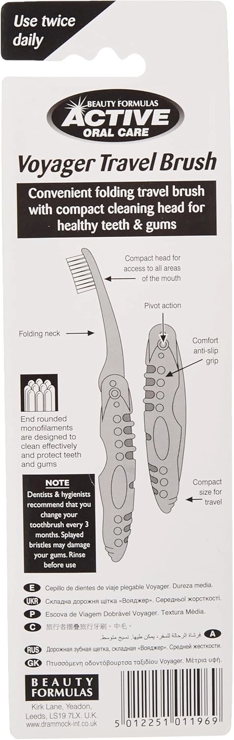 Voyager Folding Travel Toothbrush 2-Piece Pack