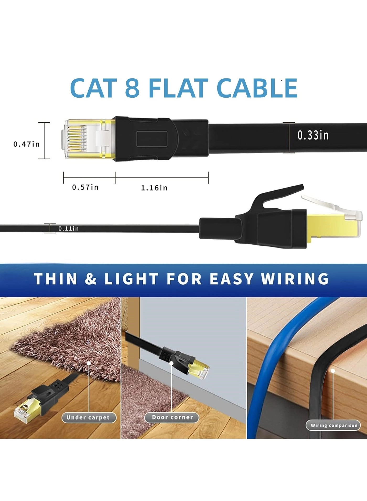 Cat8 Ethernet Cable - 30 m