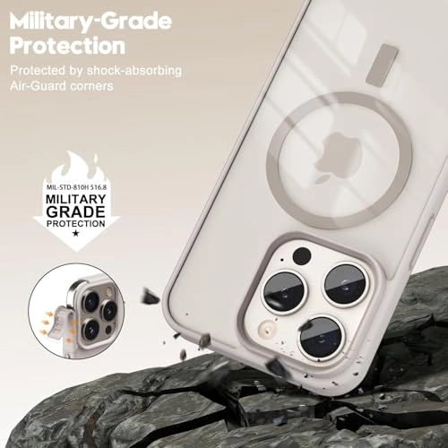 Case for iPhone 16 Pro Max Clear Back Phone Bumper Cover with MagSafe for iPhone 16 Pro Max