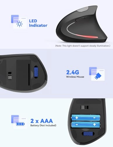 Ergonomic Vertical Mouse - USB