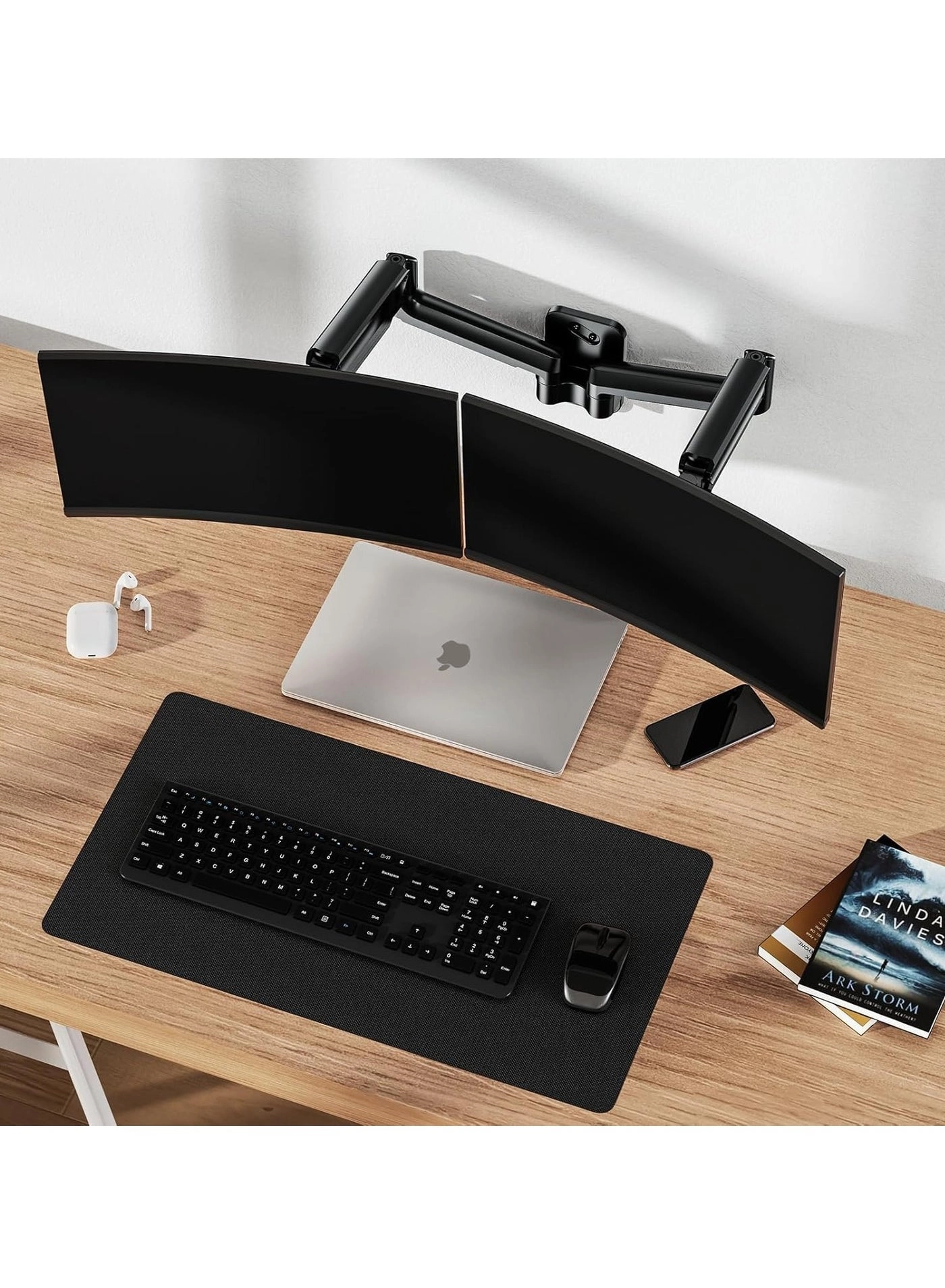 Dual Monitor Wall Mount - 2 Monitors 17-32 Inch VESA 75x75/100x100mm