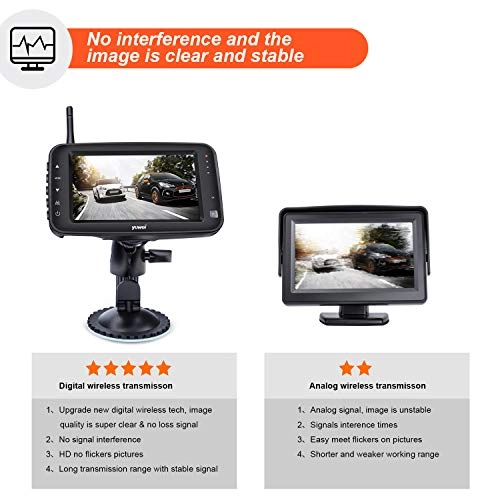 Digital Wireless Backup Camera System - Night vision Wireless