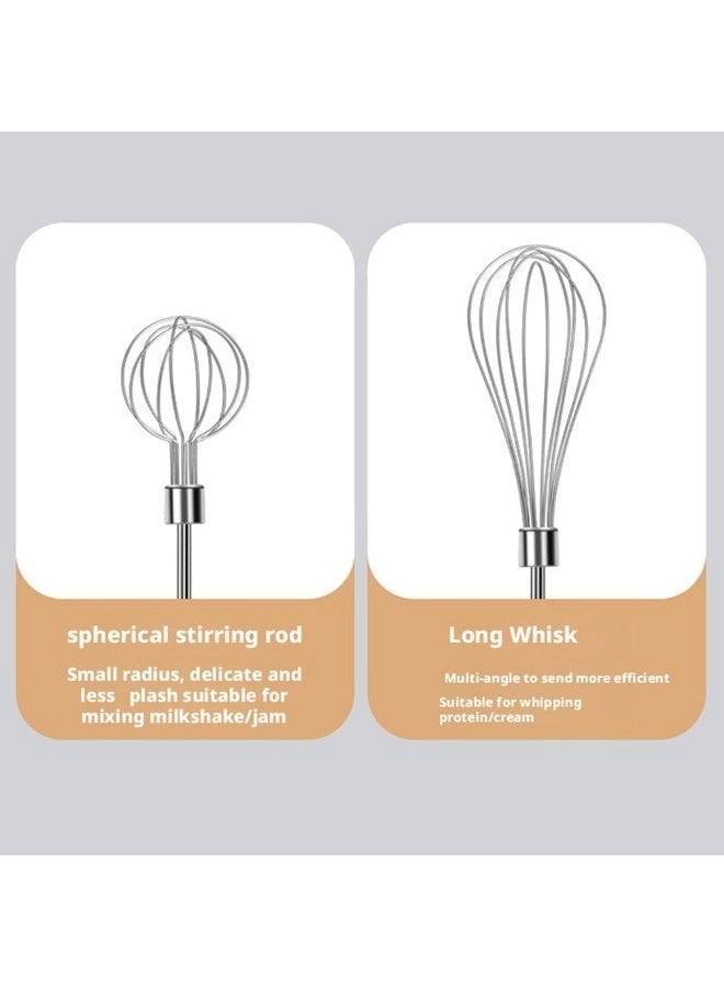 Hand Mixer - Cordless 3-Speed 2 Detachable Beaters