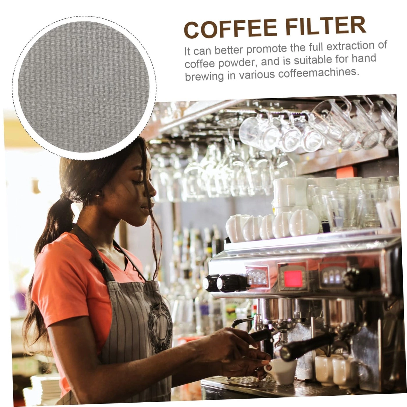 Espresso Filter Mesh Screen - Size 1 Stainless Steel