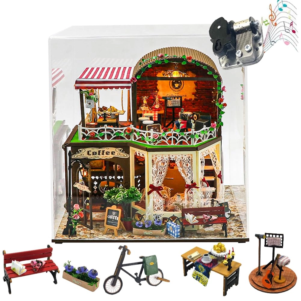 Miniature Wooden Dollhouse Furniture Kit - Creative Room 1:24