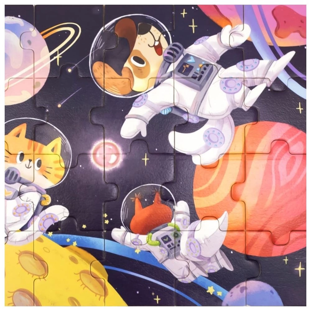 Space Adventures Wooden Puzzle (29464294-44646) - 24 pcs