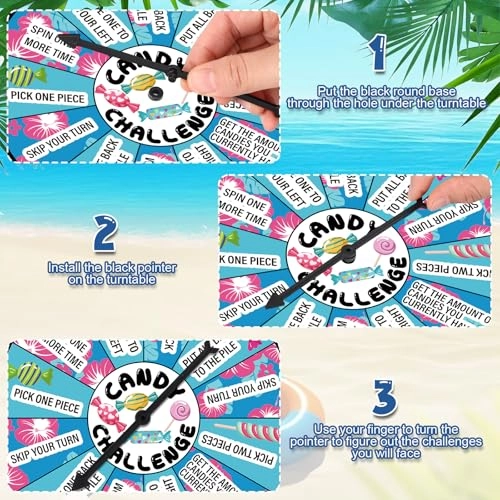 Candy Challenge Game Spinner - English 12 years and up